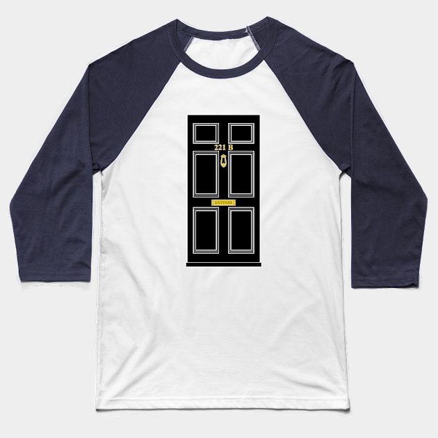 221B Baker Street Baseball T-Shirt by sheepypu